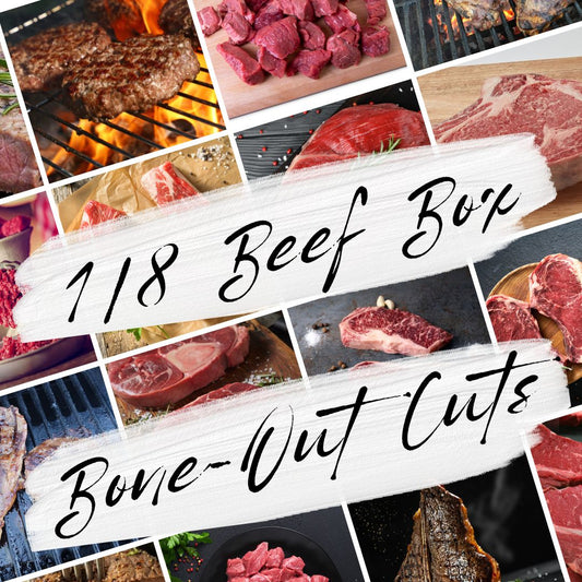 1/8 Beef Box (bone out cuts) from Rockin' D On The Ridge in La Harpe, IL