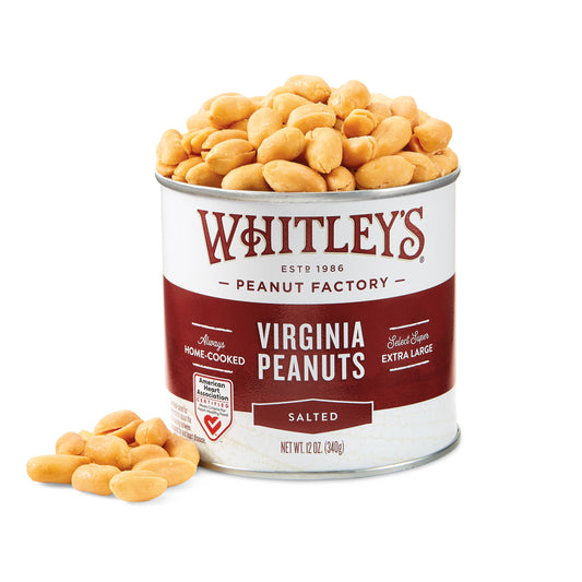 Salted Virginia Peanuts 12 oz. Tins from Rockin' D On The Ridge in La Harpe, IL