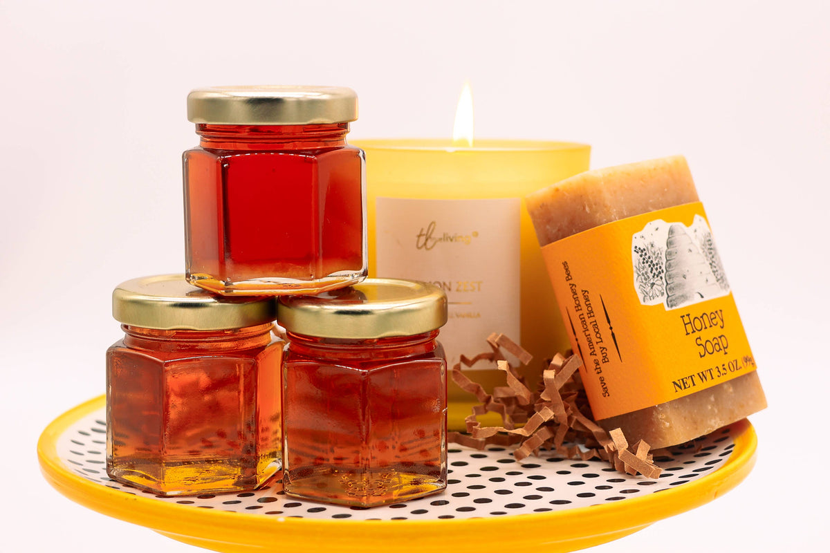 Mini Hexagon Honey Jars 2oz: With Our Label from Rockin' D On The Ridge in La Harpe, IL