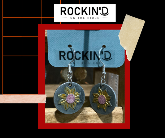 Sunflower earrings
