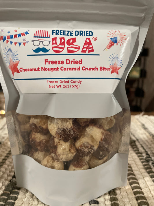 Freeze Dried Choconut Nougat Caramel Crunch Bites