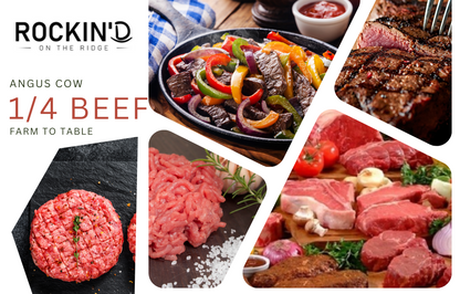 1/4 Angus Beef Pre-Order Custom Cut March 2026 **DEPOSIT ONLY** from Rockin' D On The Ridge in La Harpe, IL