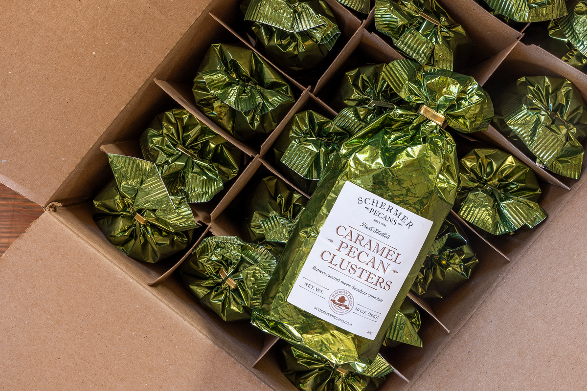 PECAN CARAMEL CLUSTERS - Georgia Pecans from Rockin' D On The Ridge in La Harpe, IL