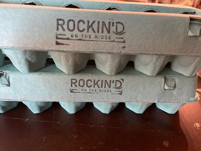 Eggs *free range* from Rockin' D On The Ridge in La Harpe, IL
