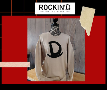 Rockin' D Crewneck Sweatshirt from Rockin' D On The Ridge in La Harpe, IL