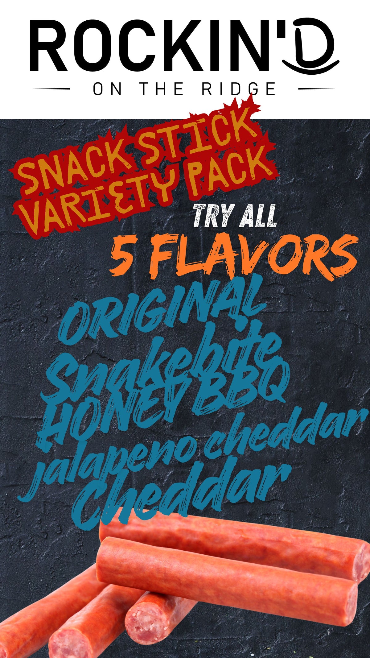 Snack Stick Variety Pack from Rockin' D On The Ridge in La Harpe, IL