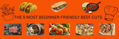 5 BEGINNER-FRIENDLY BEEF CUTS BUNDLE from Rockin' D On The Ridge in La Harpe, IL