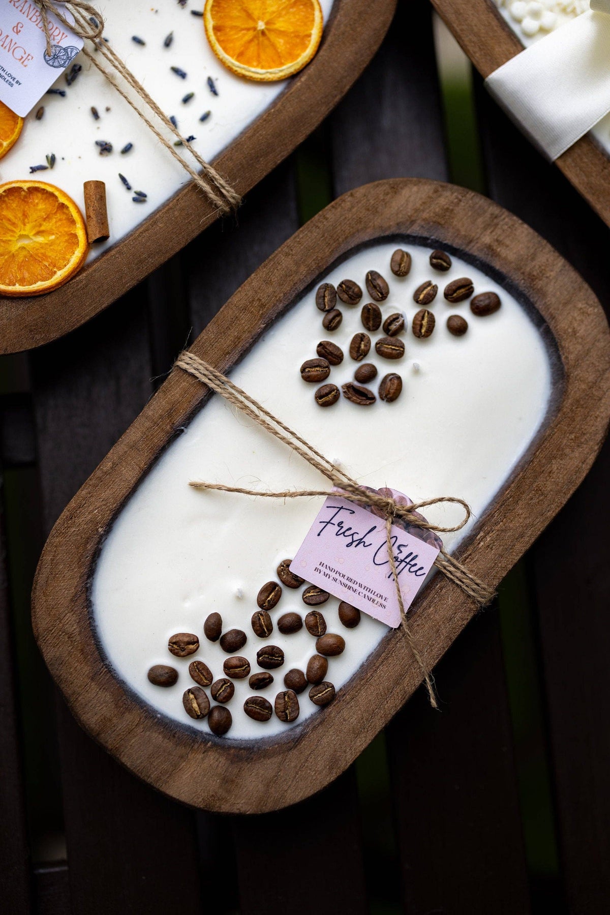 Coffee Scented Dough Bowl/ Coffee Lover Gift/With Real Coffee Beans/ Home Decor Gift /Farmhouse Decor: Regular Bowl likepic / Fresh Coffee from Rockin' D On The Ridge in La Harpe, IL