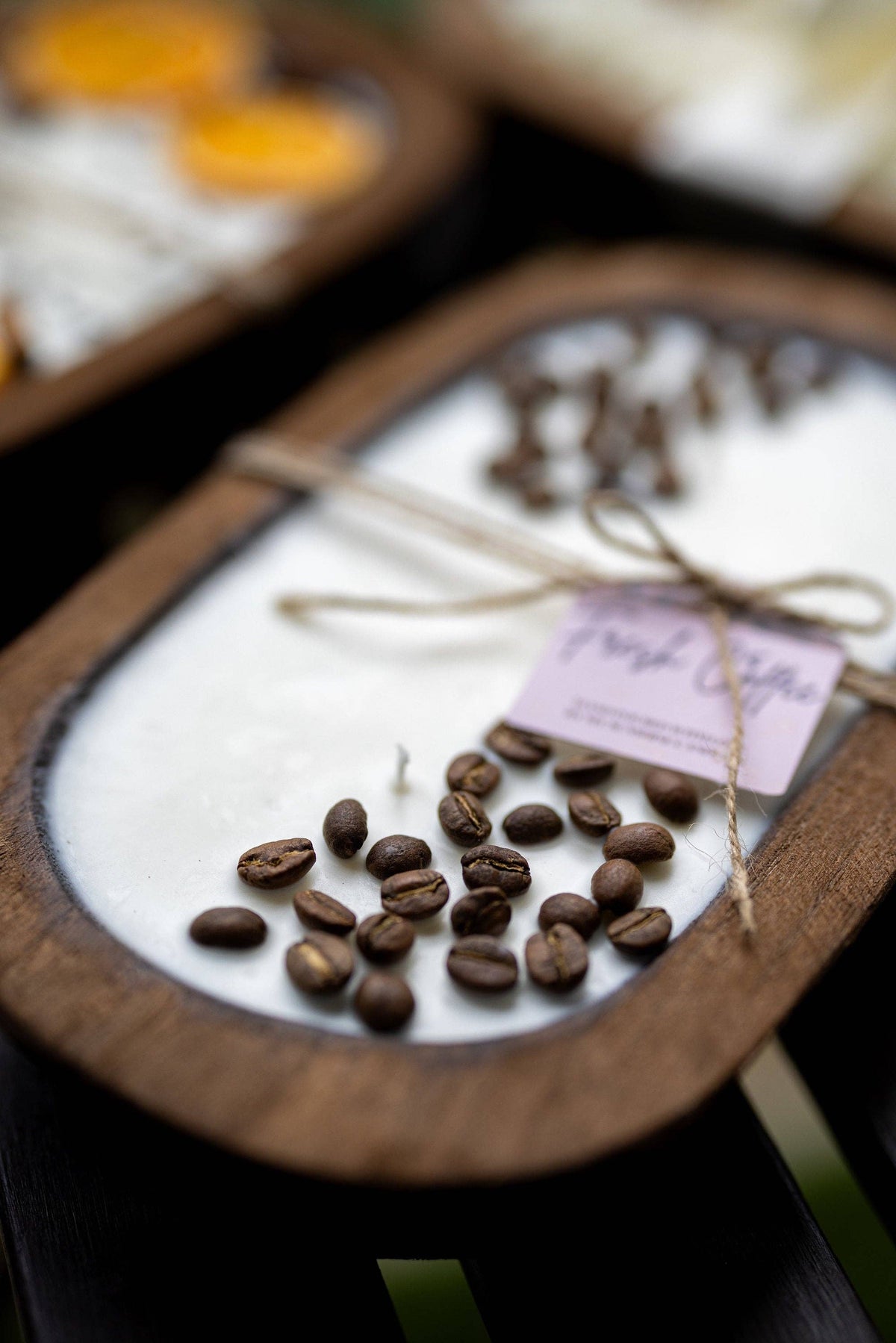 Coffee Scented Dough Bowl/ Coffee Lover Gift/With Real Coffee Beans/ Home Decor Gift /Farmhouse Decor: Regular Bowl likepic / Fresh Coffee from Rockin' D On The Ridge in La Harpe, IL