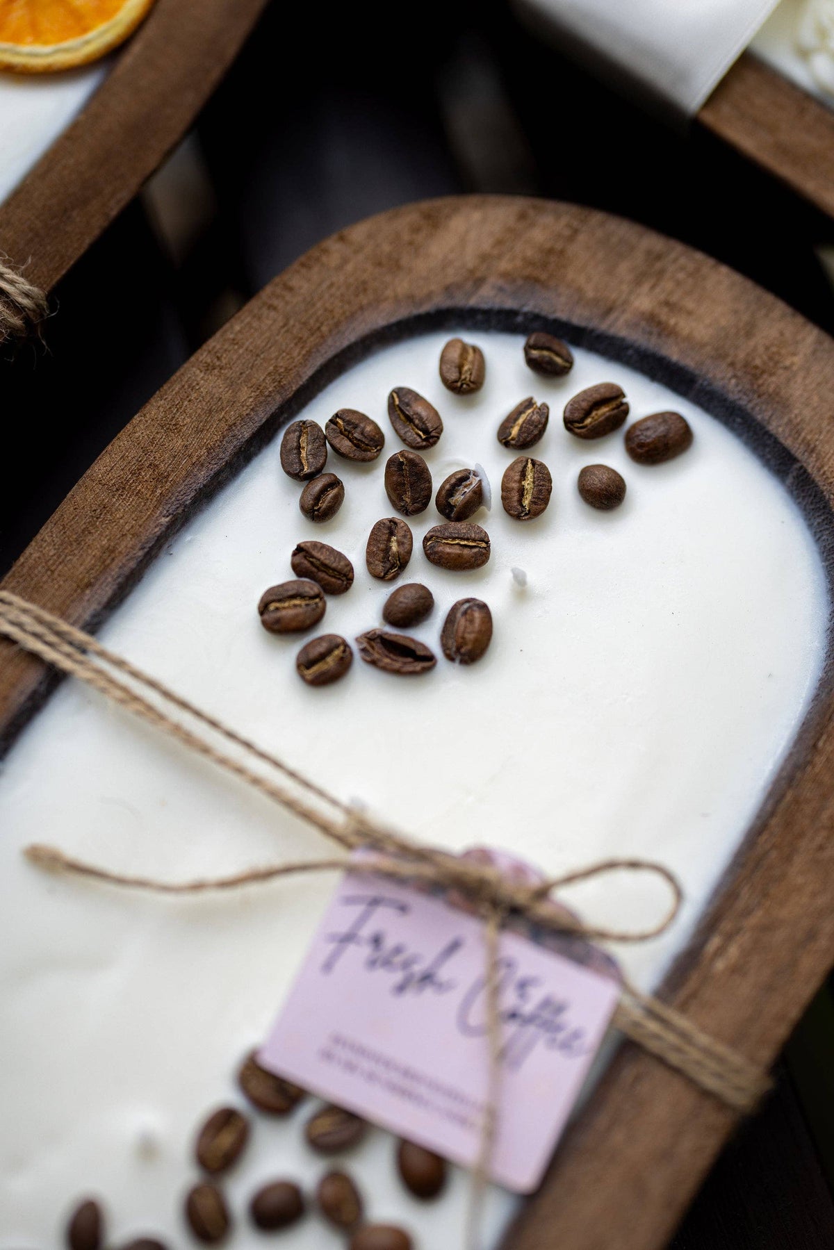 Coffee Scented Dough Bowl/ Coffee Lover Gift/With Real Coffee Beans/ Home Decor Gift /Farmhouse Decor: Regular Bowl likepic / Fresh Coffee from Rockin' D On The Ridge in La Harpe, IL