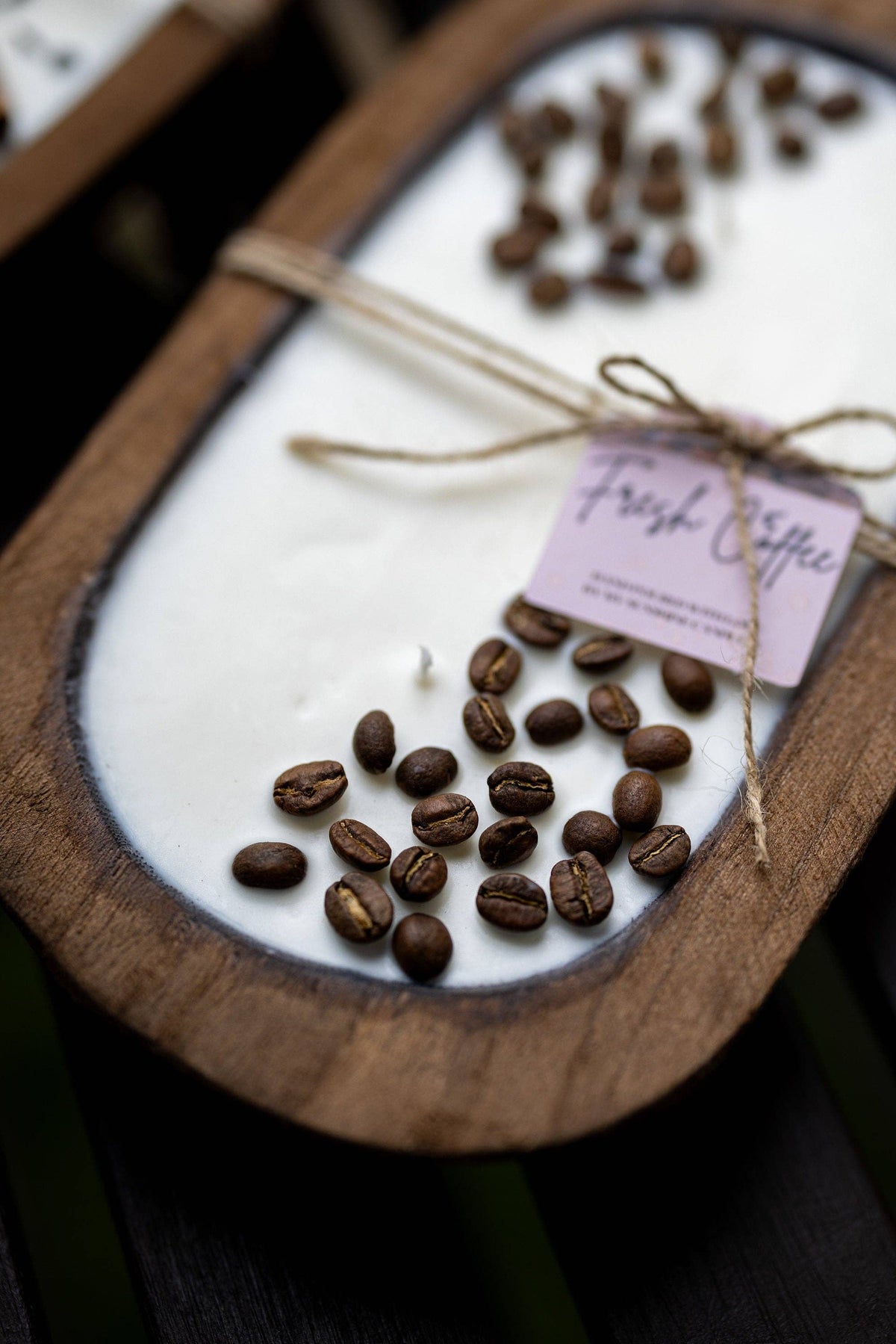 Coffee Scented Dough Bowl/ Coffee Lover Gift/With Real Coffee Beans/ Home Decor Gift /Farmhouse Decor: Regular Bowl likepic / Fresh Coffee from Rockin' D On The Ridge in La Harpe, IL