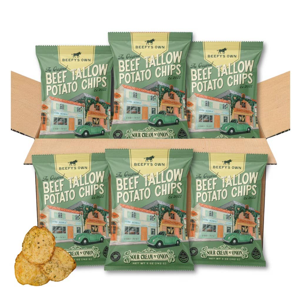 Beef Tallow Potato Chips - Sour Cream N' Onion from Rockin' D On The Ridge in La Harpe, IL
