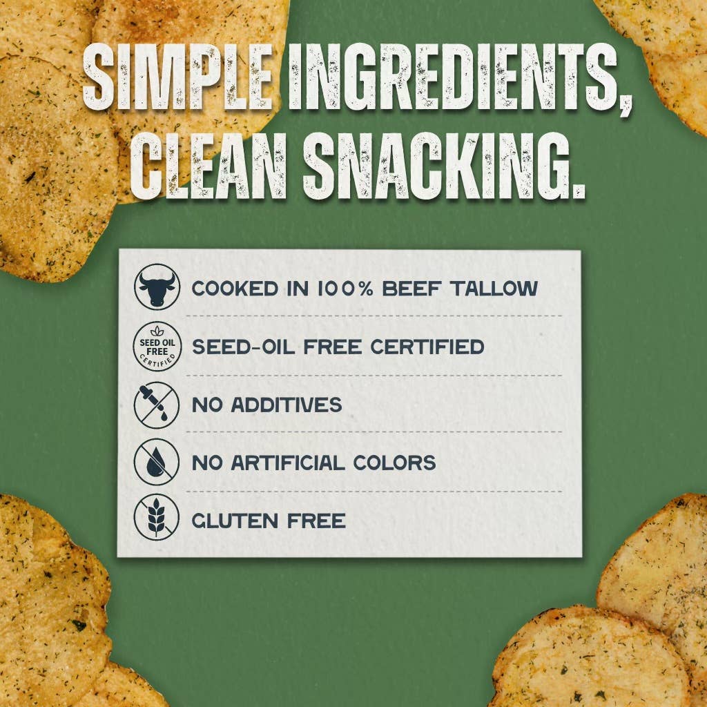 Beef Tallow Potato Chips - Sour Cream N' Onion from Rockin' D On The Ridge in La Harpe, IL