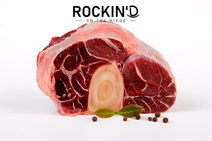 Soup Bones/Beef Shanks ( ~3 lb.) from Rockin' D On The Ridge in La Harpe, IL